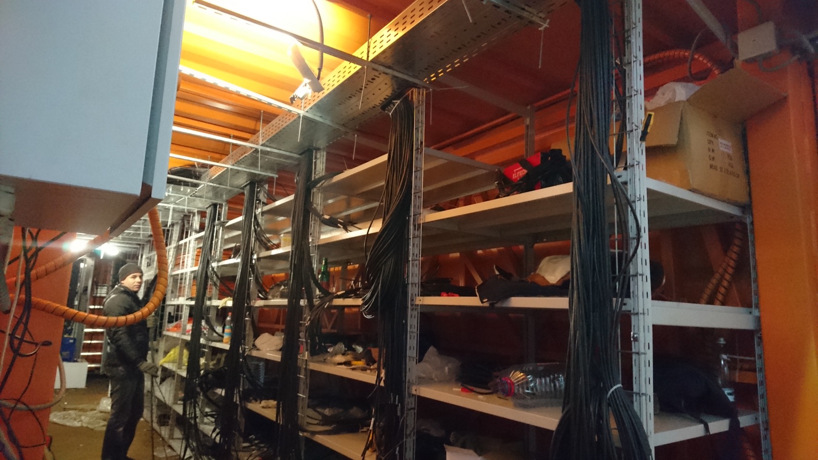 Container assembly in-progress